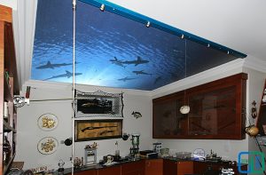 Akvaryum Gergi Tavan Uygulama Denizaltı gergi tavan uygulama