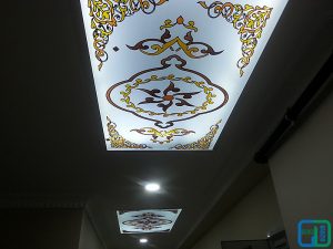 Desenli Gergi Tavan Modelleri