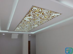 Desenli Gergi Tavan Modelleri