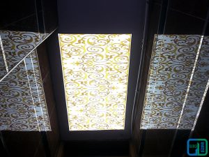 Desenli Gergi Tavan Modelleri