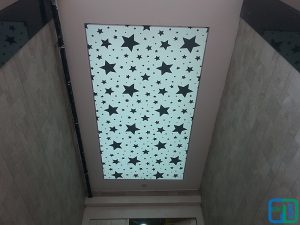 Desenli Gergi Tavan Modelleri