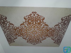 Desenli Gergi Tavan Modelleri