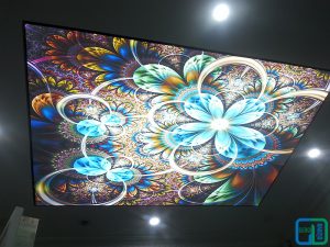 Desenli Gergi Tavan Modelleri