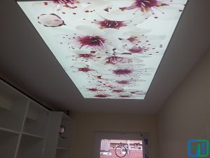 Çiçekli Gergi Tavan Uygulama Modelleri