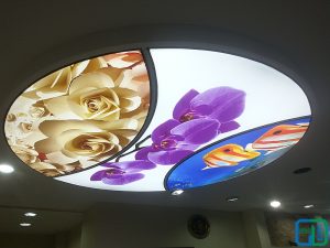Çiçekli Gergi Tavan Uygulama Modelleri